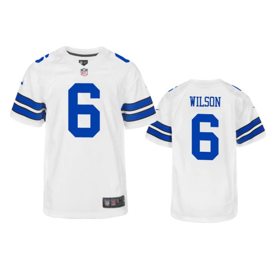 youth cowboys donovan wilson game white jersey