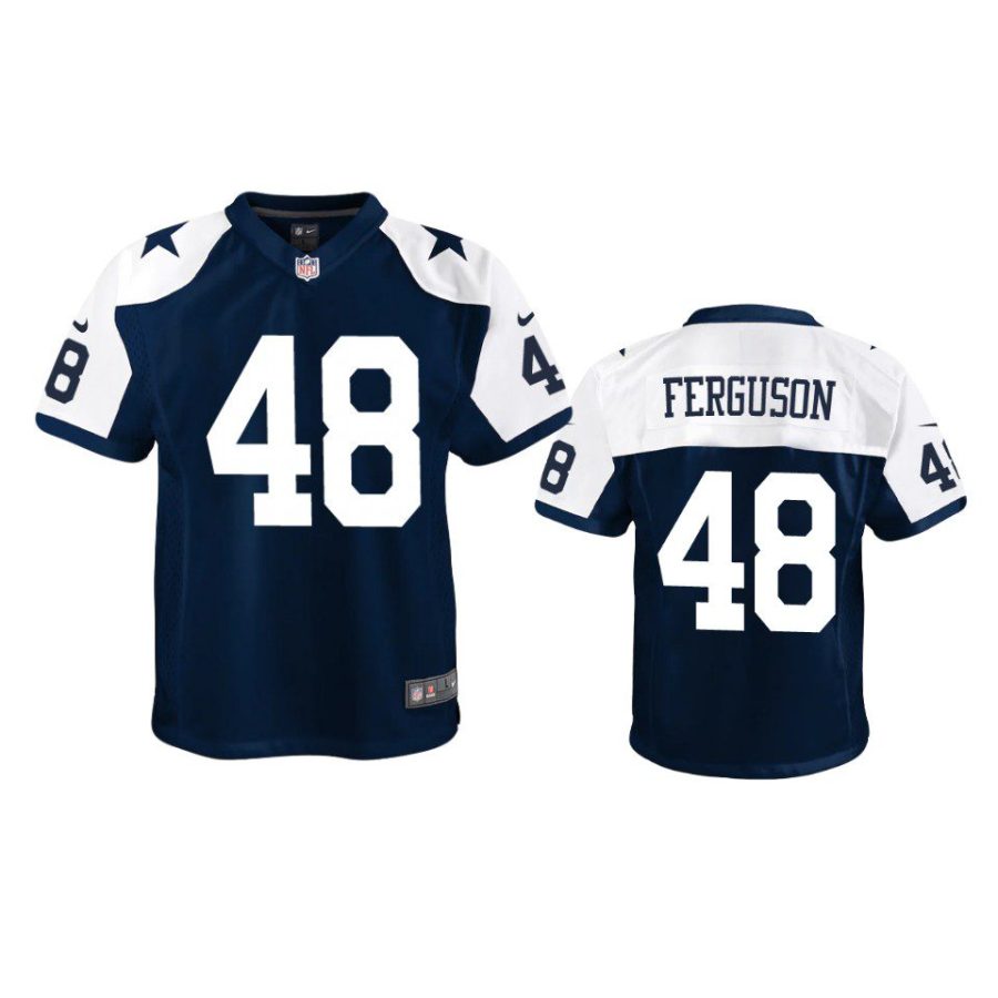 youth cowboys jake ferguson alternate game navy jersey