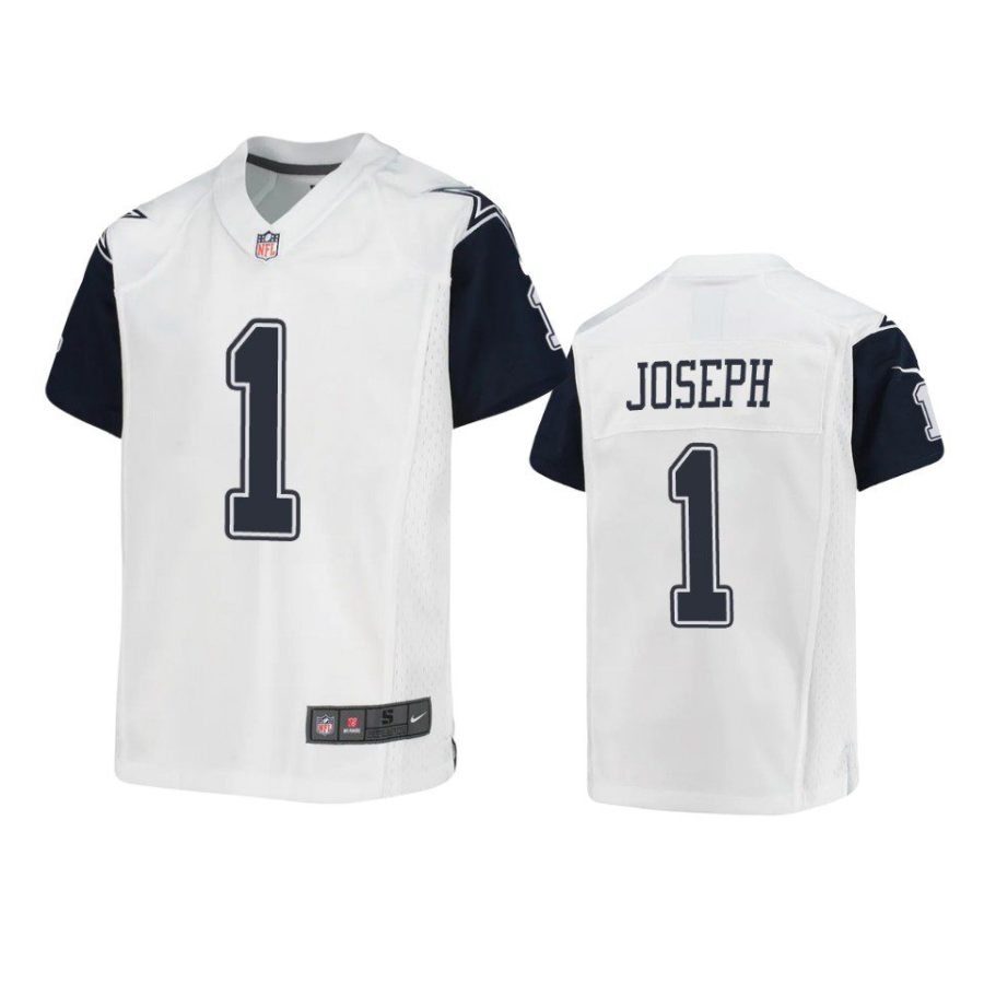 youth cowboys kelvin joseph game white jersey