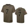 youth cowboys trevon diggs olive limited 2022 salute to service jersey