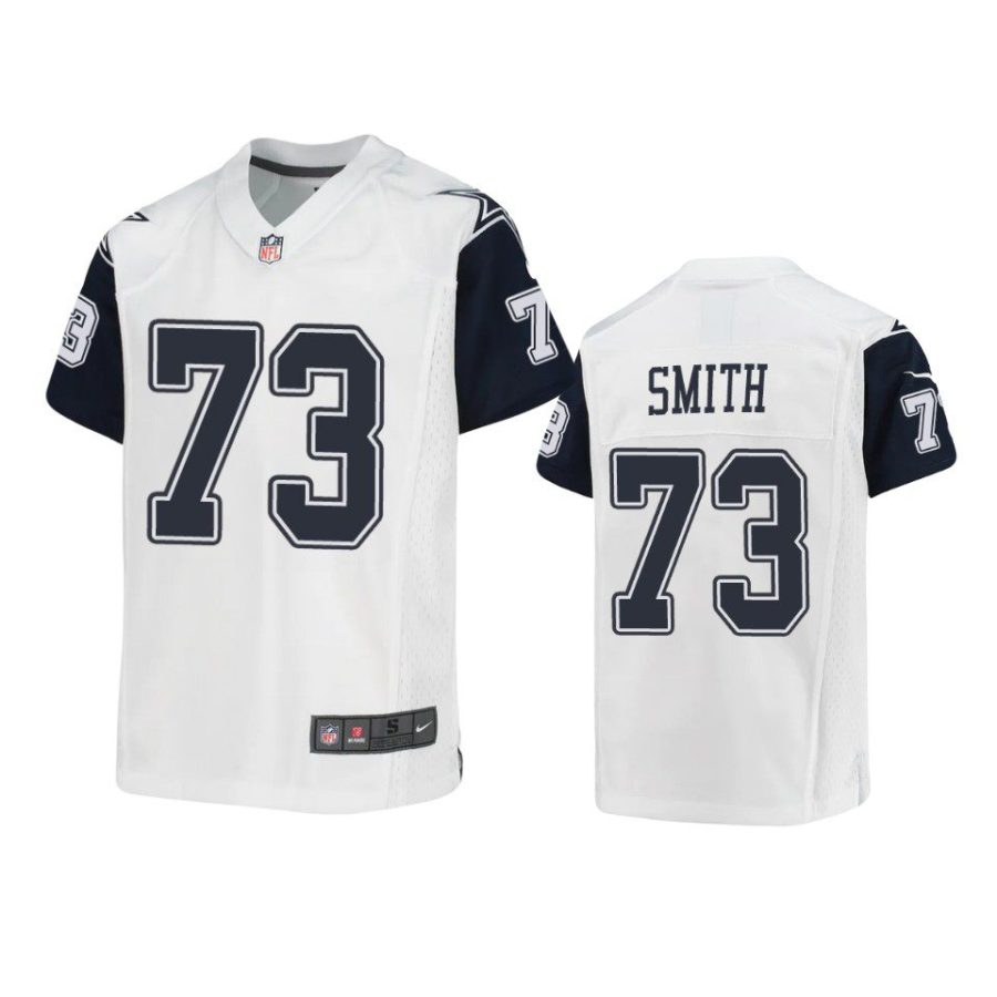 youth cowboys tyler smith game white jersey 0a