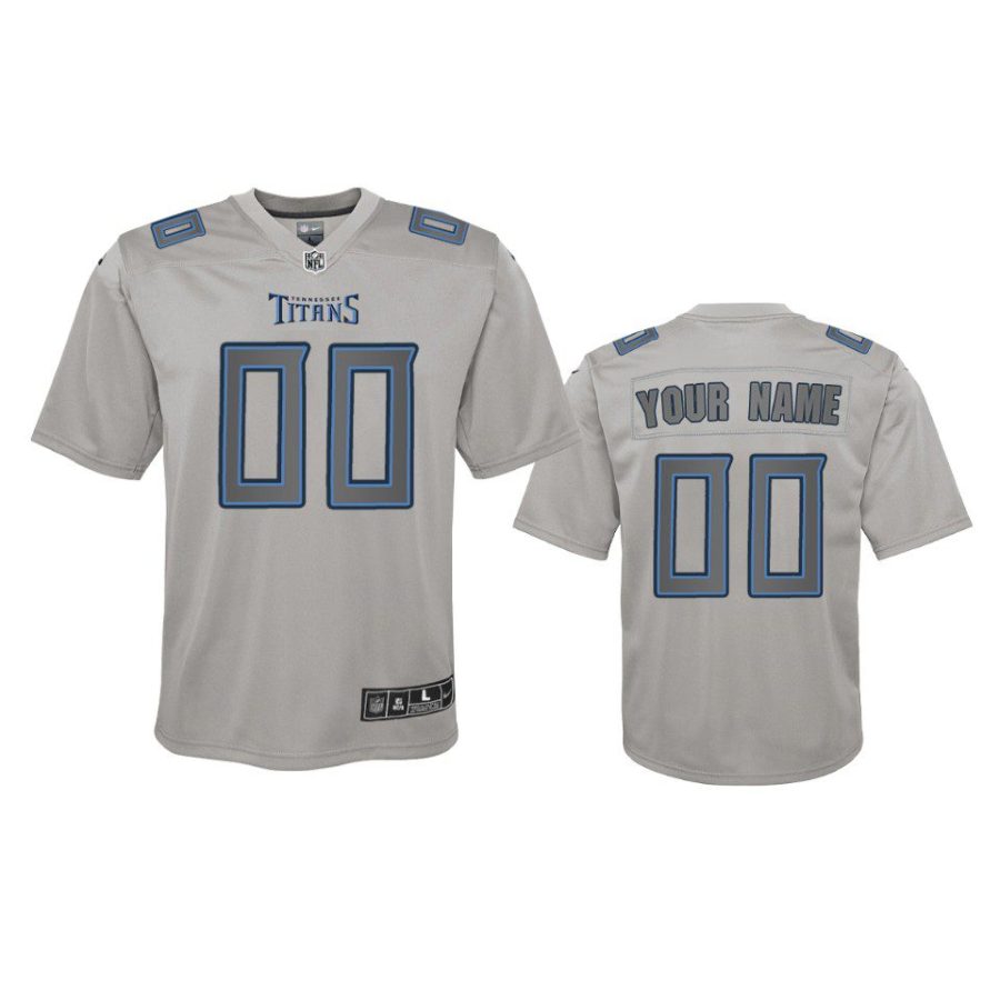 youth custom titans gray atmosphere fashion game jersey