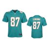 youth dolphins erik ezukanma game aqua jersey