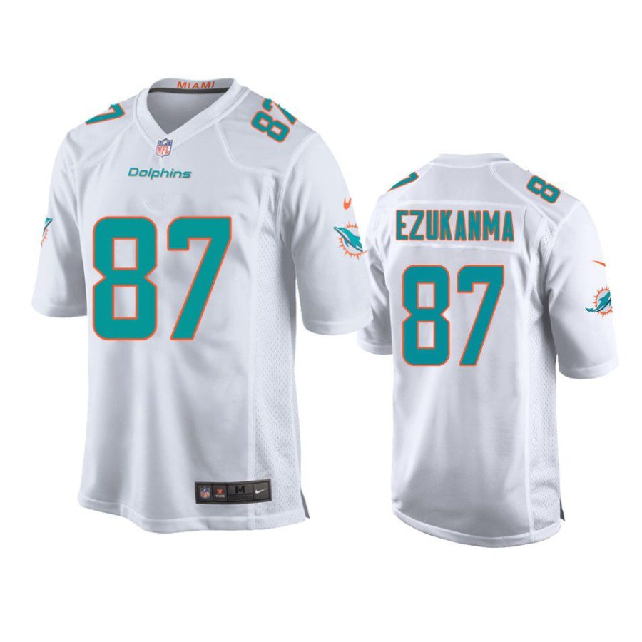 youth dolphins erik ezukanma game white jersey