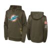 youth dolphins olive 2022 salute to service hoodie