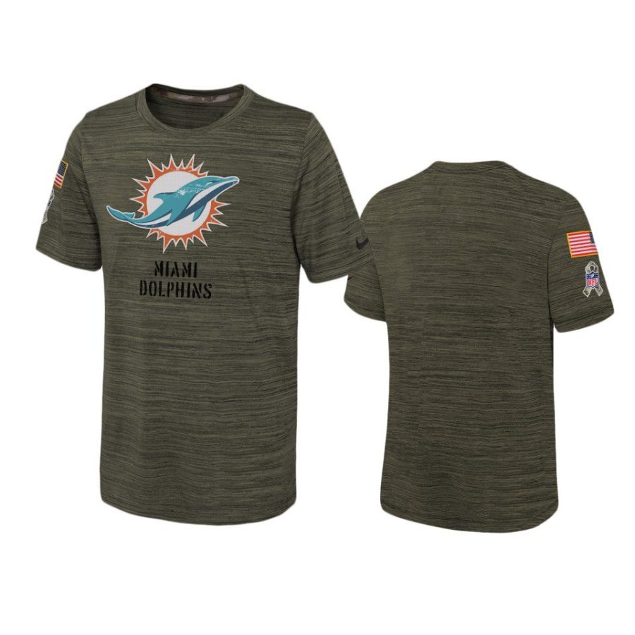 youth dolphins olive velocity 2022 salute to service jersey