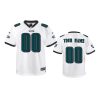 youth eagles custom game white jersey