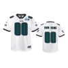 youth eagles custom white game super bowl lvii jersey