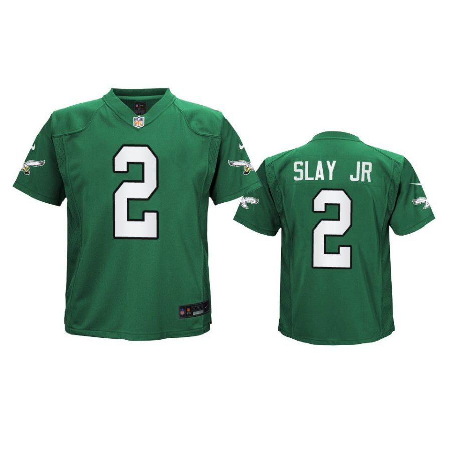 youth eagles darius slay jr alternate game kelly green jersey