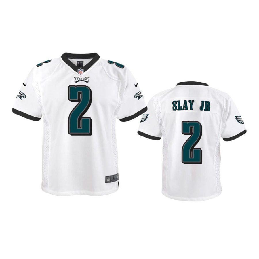 youth eagles darius slay jr game white jersey