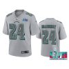 youth eagles james bradberry gray atmosphere super bowl lvii jersey