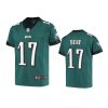 youth eagles nakobe dean game midnight green jersey