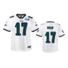 youth eagles nakobe dean white game super bowl lvii jersey