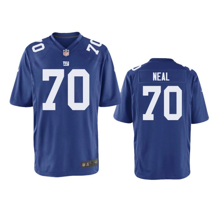 youth evan neal giants royal game jersey