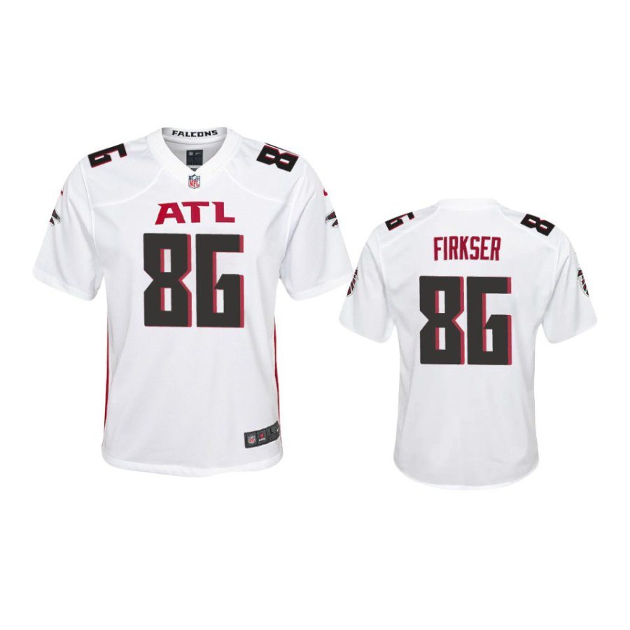 youth falcons anthony firkser game white jersey