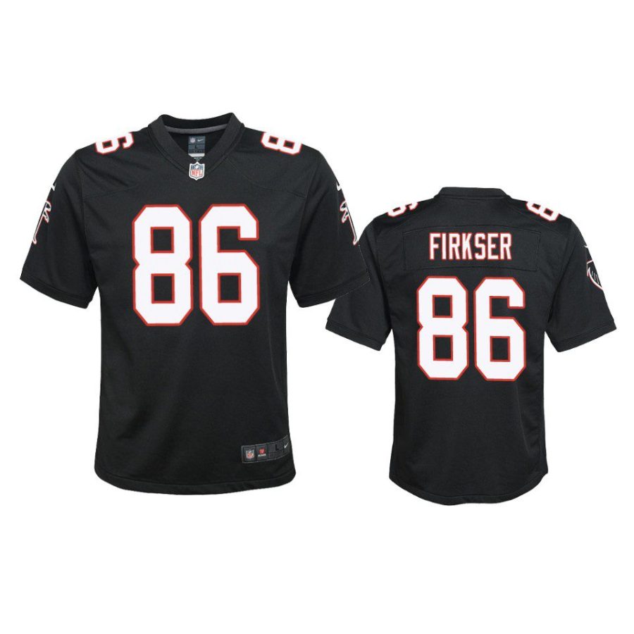 youth falcons anthony firkser throwback game black jersey