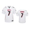 youth falcons bijan robinson game white jersey