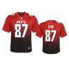youth falcons damiere byrd alternate game red jersey