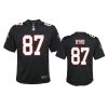 youth falcons damiere byrd throwback game black jersey