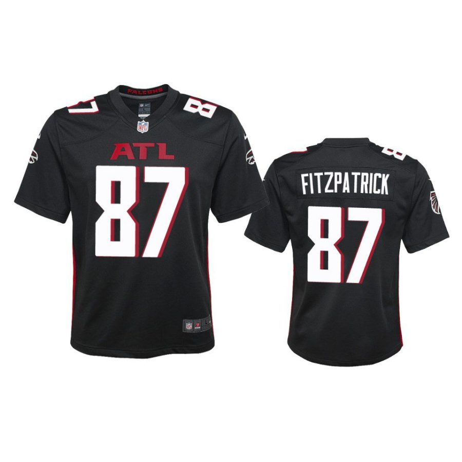 youth falcons john fitzpatrick game black jersey