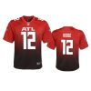 youth falcons khadarel hodge alternate game red jersey