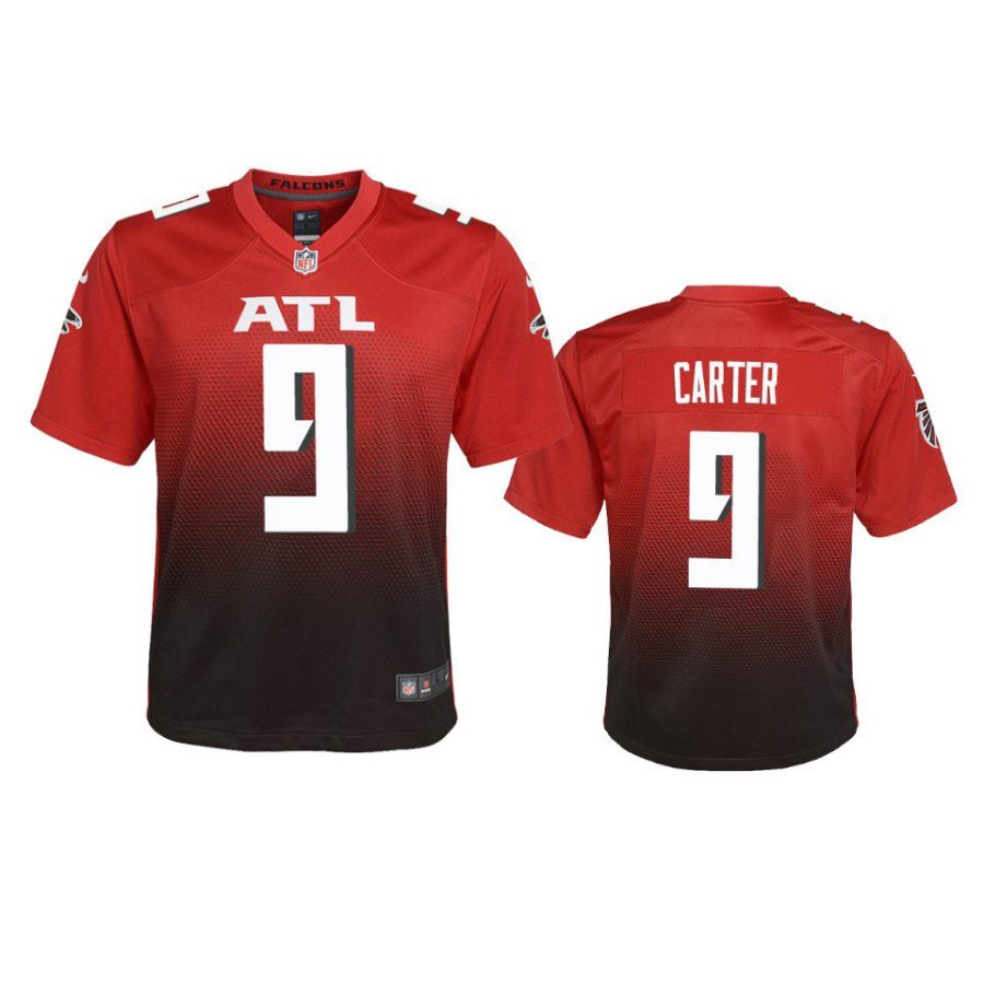 youth falcons lorenzo carter alternate game red jersey