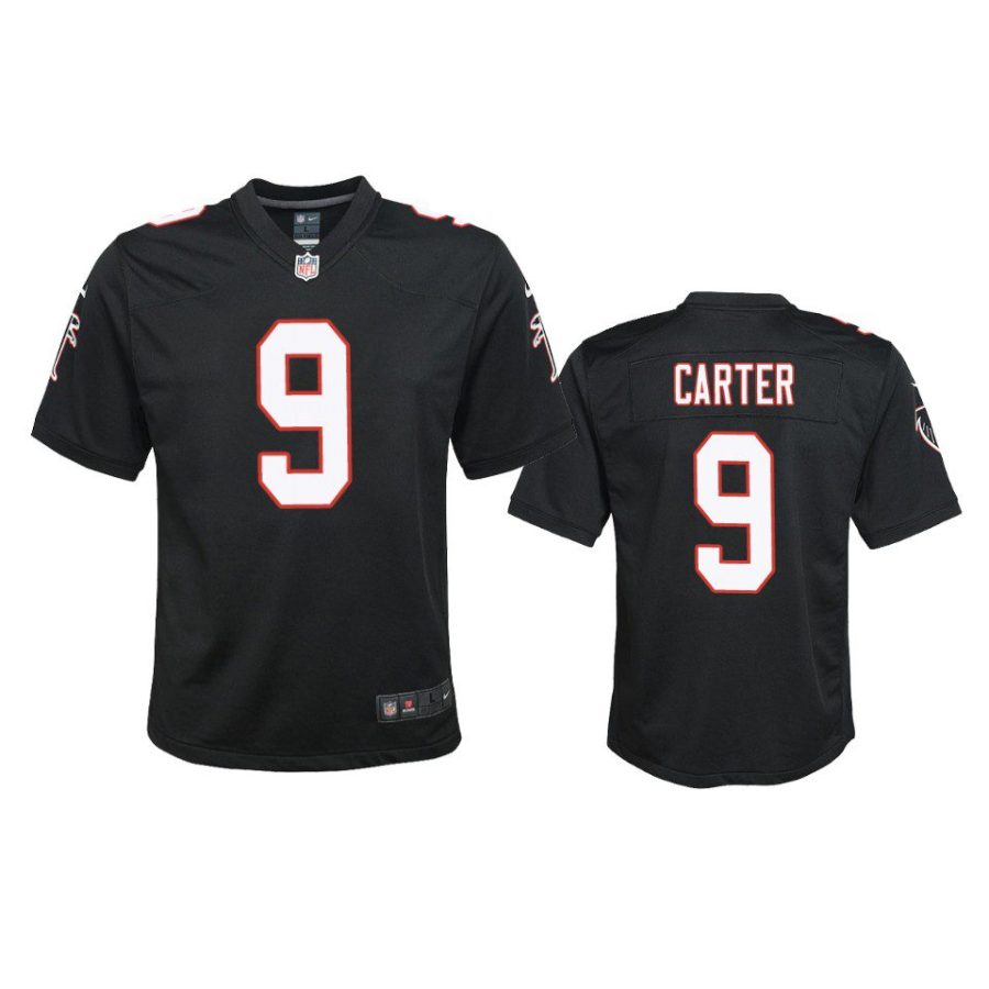 youth falcons lorenzo carter throwback game black jersey