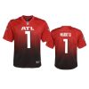 youth falcons marcus mariota alternate game red jersey