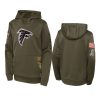 youth falcons olive 2022 salute to service hoodie