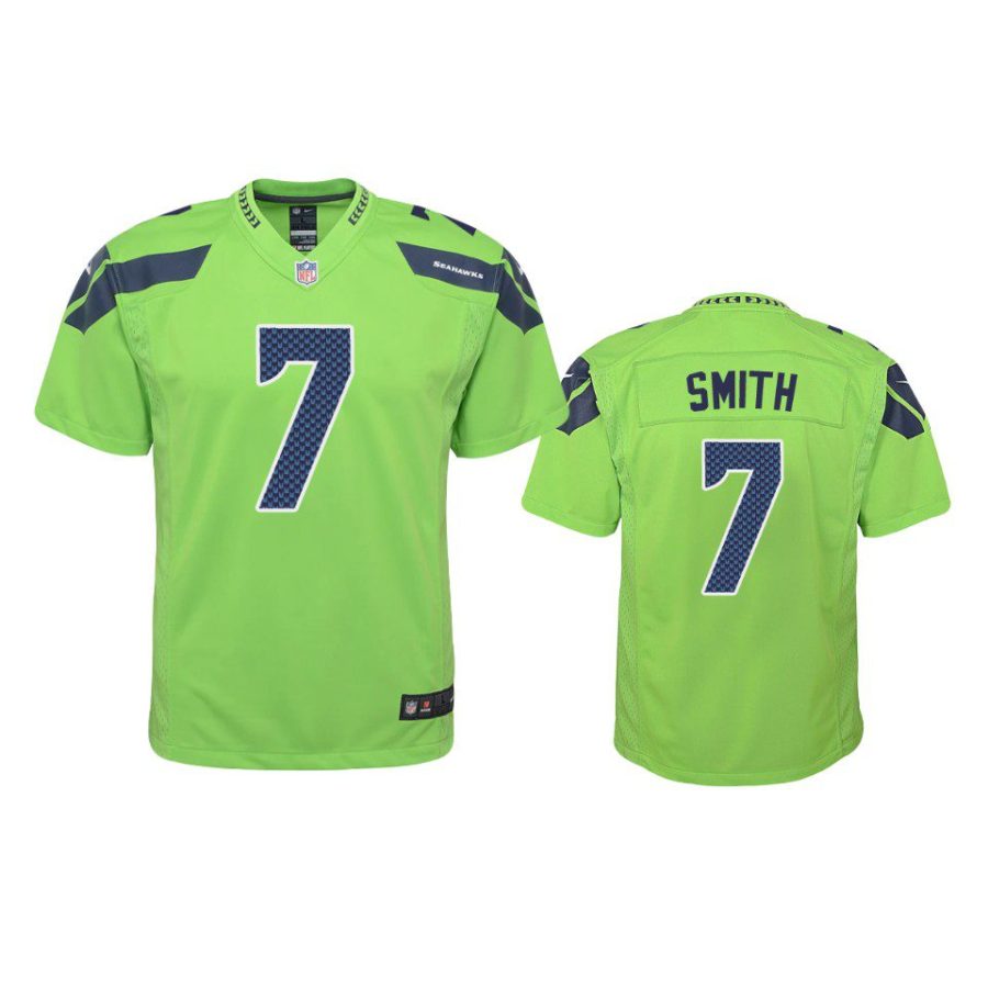 youth geno smith seahawks green game jersey