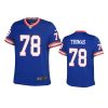 youth giants andrew thomas classic game royal jersey