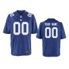 youth giants custom game royal jersey