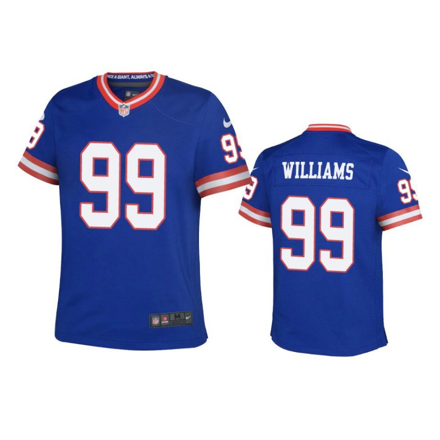 youth giants leonard williams classic game royal jersey