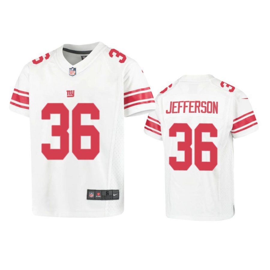 youth giants tony jefferson game white jersey