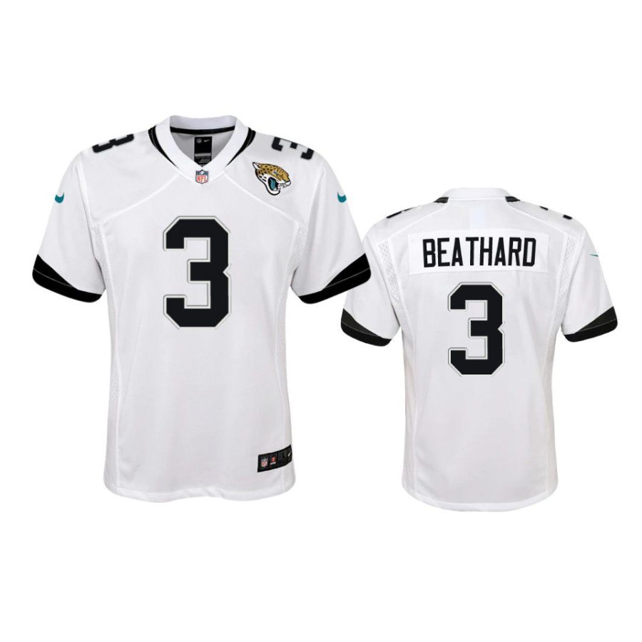 youth jaguars c.j. beathard game white jersey