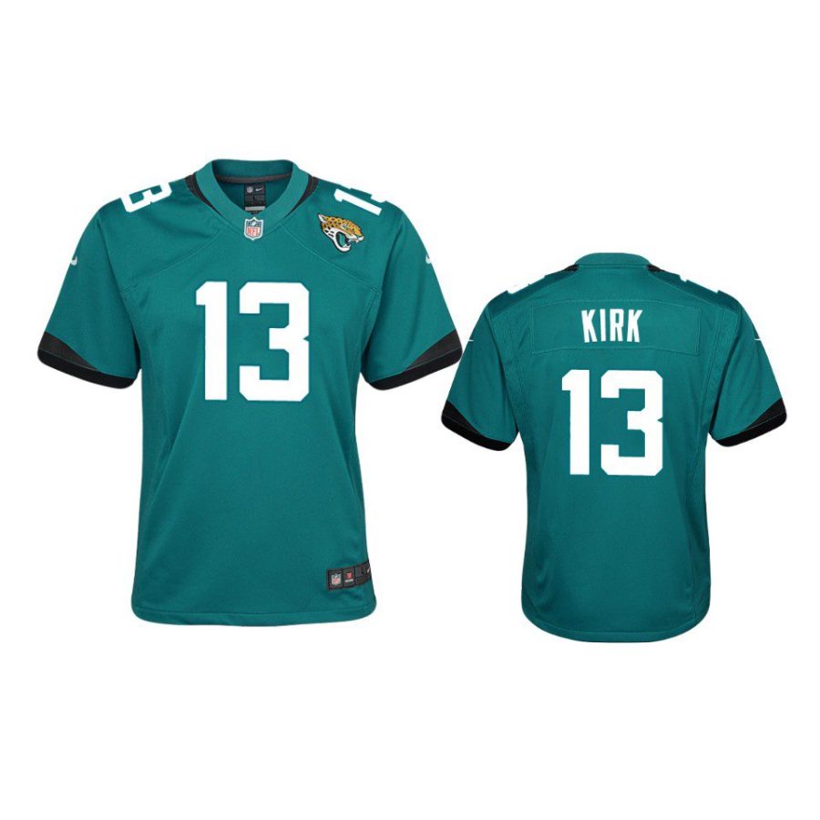 youth jaguars christian kirk game teal jersey