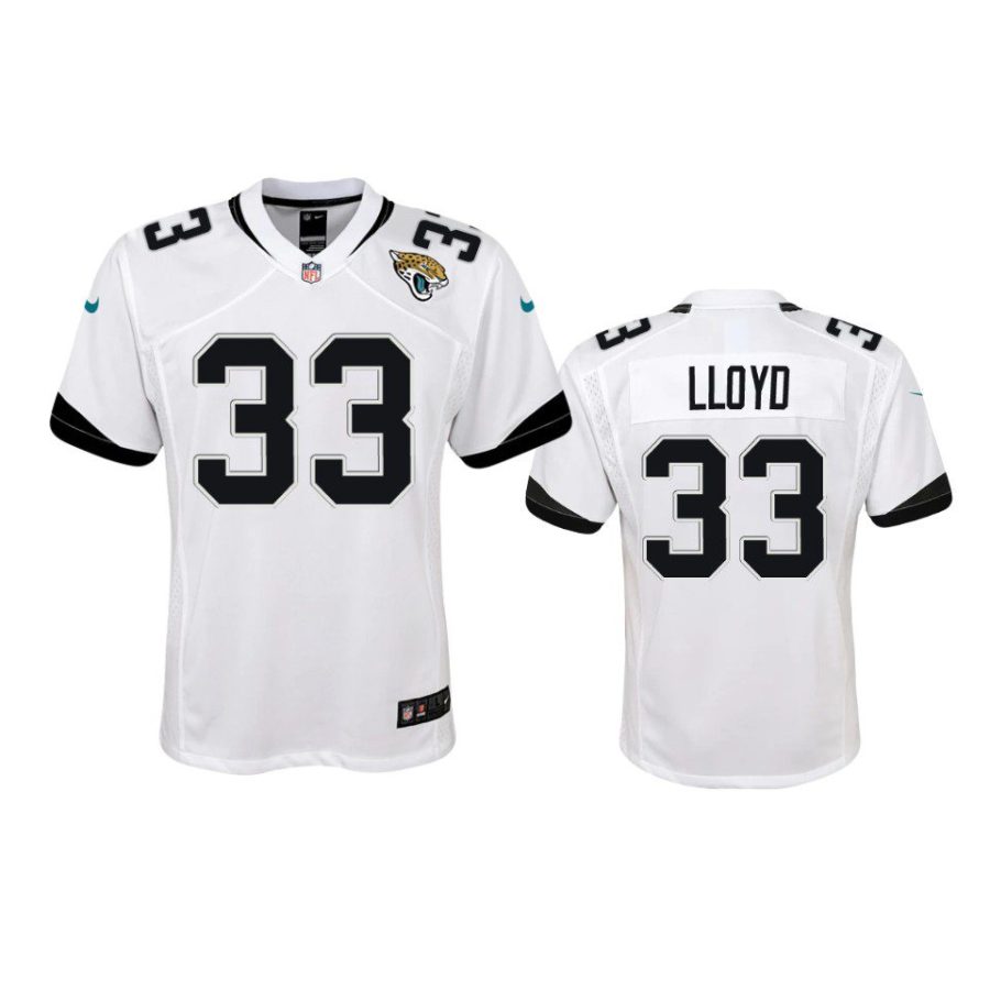 youth jaguars devin lloyd game white jersey