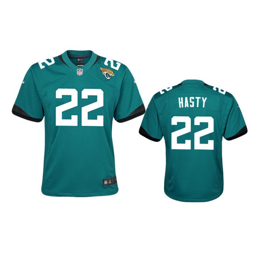 youth jaguars jamycal hasty game teal jersey