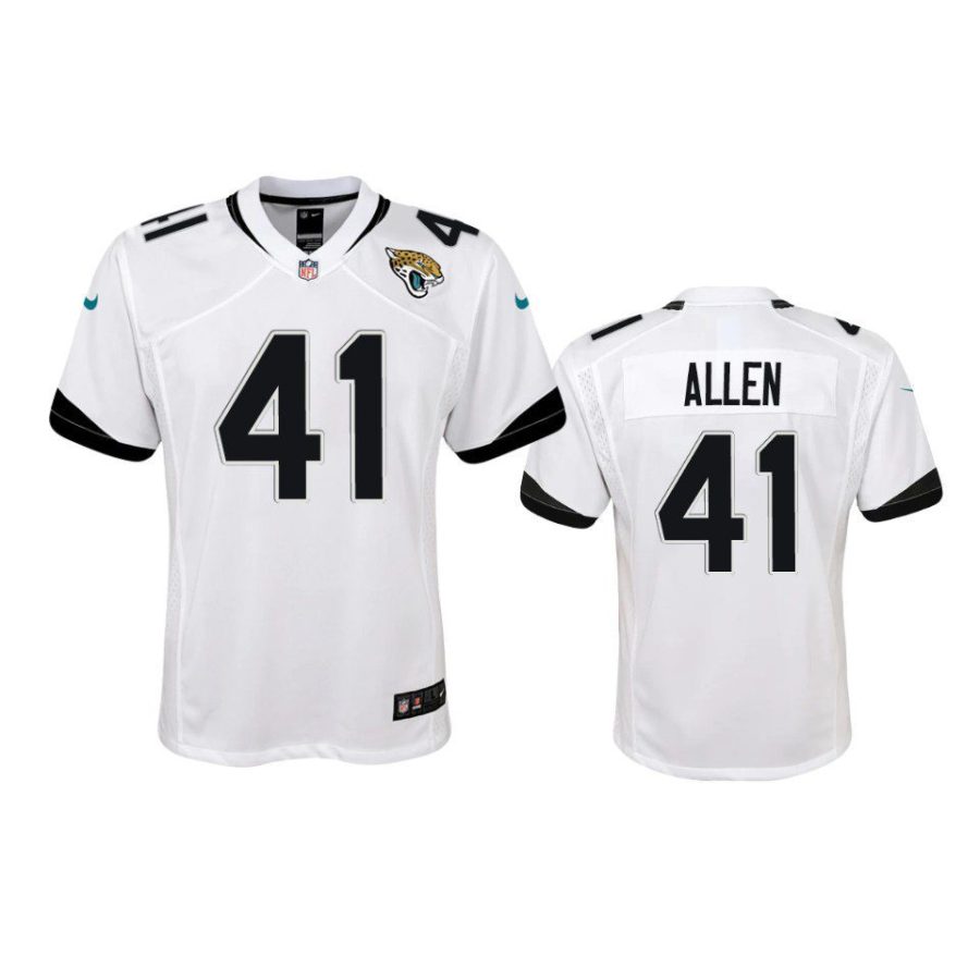 youth jaguars josh allen game white jersey