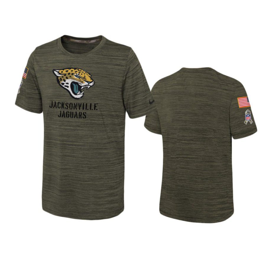 youth jaguars olive velocity 2022 salute to service jersey