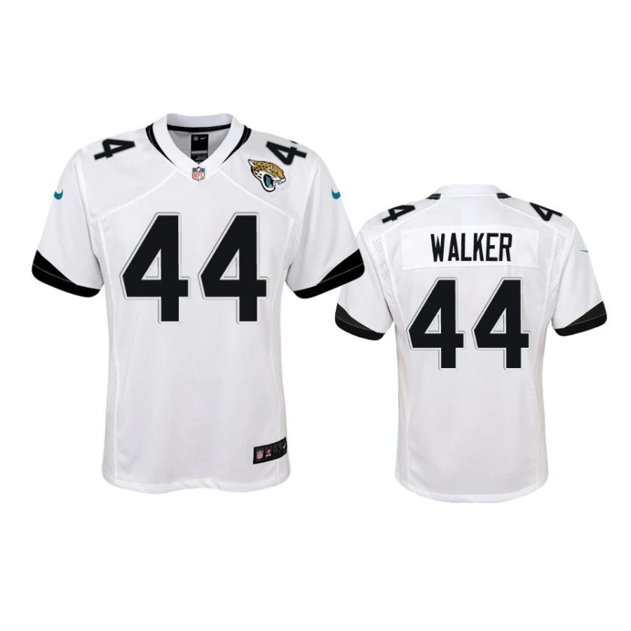 youth jaguars travon walker game white jersey