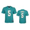 youth jalen ramsey dolphins aqua game jersey