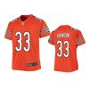youth jaylon johnson bears orange game jersey