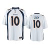 youth jerry jeudy broncos white game jersey