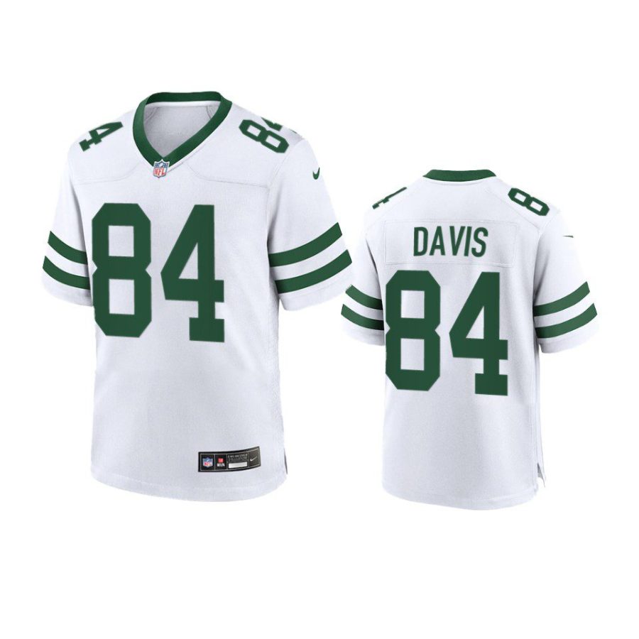 youth jets corey davis legacy game white jersey