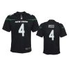 youth jets d.j. reed game black jersey