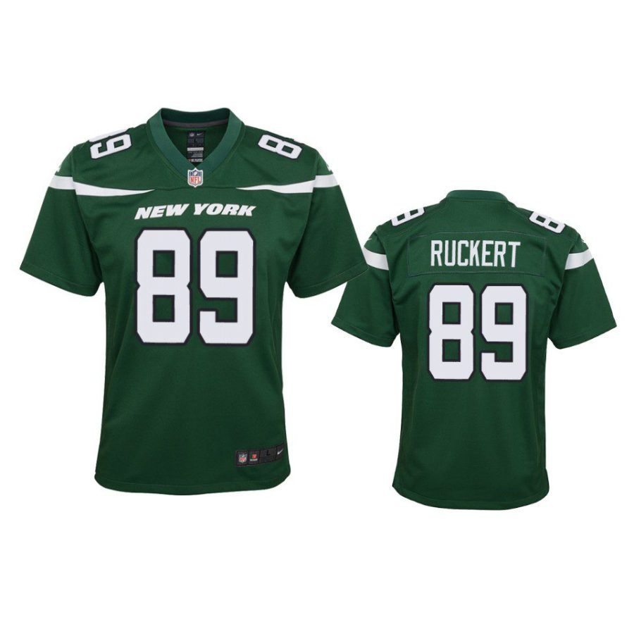 youth jets jeremy ruckert game green jersey