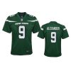 youth jets kwon alexander game green jersey