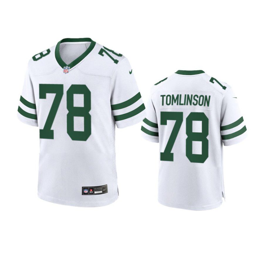 youth jets laken tomlinson legacy game white jersey