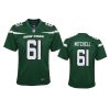 youth jets max mitchell game green jersey